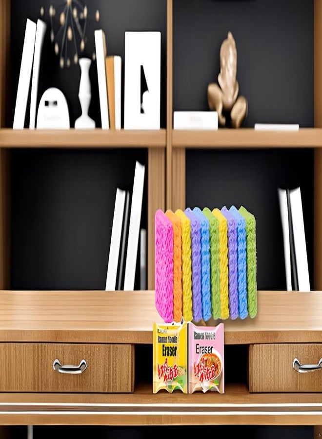 RONDURE Cute Erasers for Kids Mini Food Bulk 16 Pack Spicy Ramen Noodles Erasers for Students Classroom Rewards - Image 3